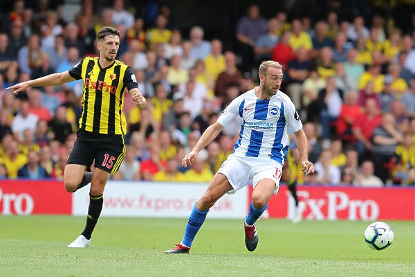Glenn Murray in Action: Brighton and Hove Albion vs. Watford, Premier League (11AUG18)