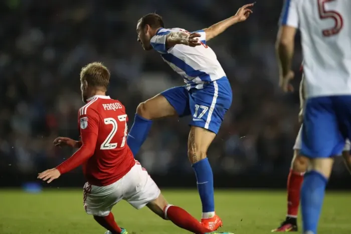 Framed Print : Glenn Murray Goes for Glory: Brighton & Hove Albion vs. Nottingham Forest, EFL Sky Bet Championship (12Aug16) Framed Print : Glenn Murray Goes for Glory: Brighton & Hove Albion vs. Nottingham Forest, EFL Sky Bet Championship (12Aug16)