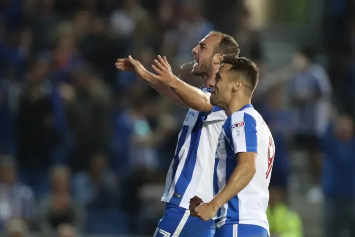 Framed Print : Glenn Murray Scores the Second Goal: Brighton & Hove Albion's Victory over Nottingham Forest in EFL Sky Bet Championship (August 12, 2016) Framed Print : Glenn Murray Scores the Second Goal: Brighton & Hove Albion's Victory over Nottingham Forest in EFL Sky Bet Championship (August 12, 2016)