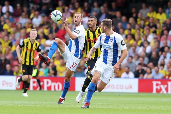Glenn Murray Scores the Winning Goal for Brighton and Hove Albion Against Watford (11AUG18)