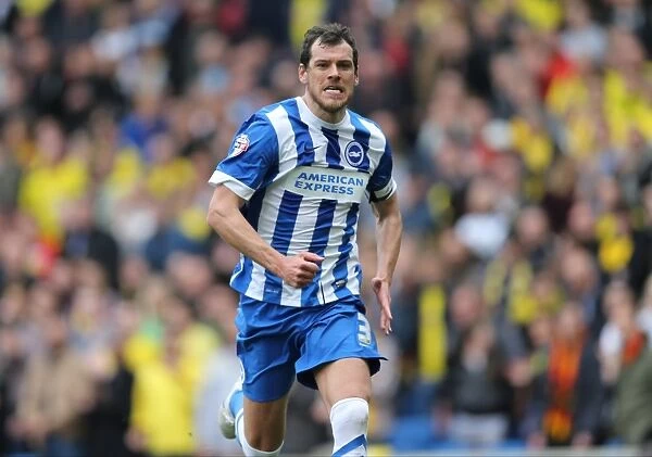 Gordon Greer: In Action Against Bournemouth, Sky Bet Championship, Brighton and Hove Albion, 25 April 2015