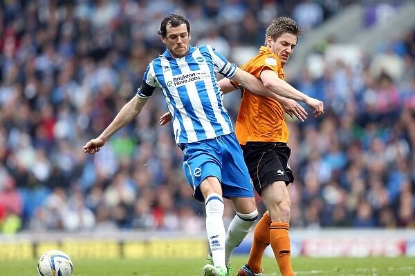 Gordon Greer: In Action for Brighton & Hove Albion Against Wolverhampton Wanderers, May 2013 (Championship)
