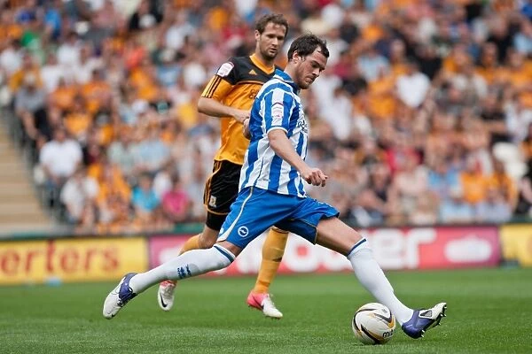 Gordon Greer in Action: Brighton & Hove Albion vs. Hull City, Npower Championship, August 18, 2012