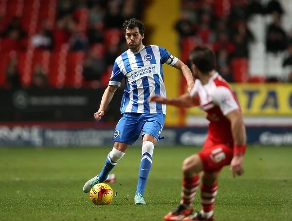 Gordon Greer in Action: Charlton Athletic vs. Brighton and Hove Albion, The Valley, 2015