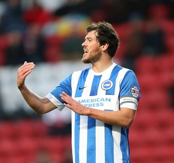 Gordon Greer: In Action at The Valley - Charlton Athletic vs. Brighton and Hove Albion, 2015