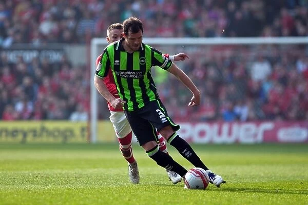 Gordon Greer of Brighton & Hove Albion in Action against Nottingham Forest, Championship Clash, March 24, 2012