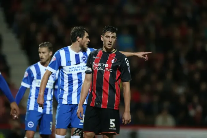 Framed Print : Gordon Greer of Brighton and Hove Albion at American Express Community Stadium during SkyBet Championship Match vs Bournemouth (November 2014) Framed Print : Gordon Greer of Brighton and Hove Albion at American Express Community Stadium during SkyBet Championship Match vs Bournemouth (November 2014)