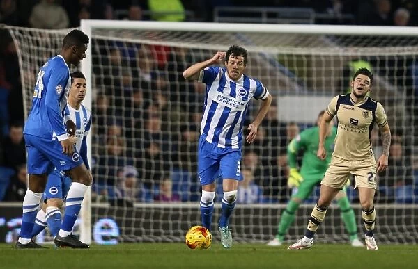 Gordon Greer Leads Brighton and Hove Albion in Championship Battle against Leeds United (24FEB15)