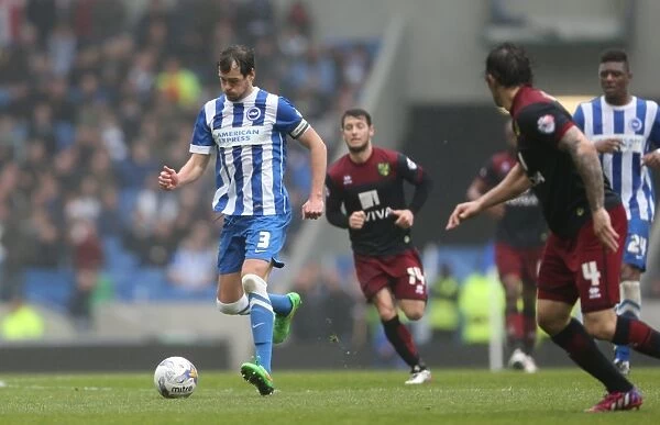 Gordon Greer Leads Brighton and Hove Albion in Championship Battle Against Norwich City (3rd April 2015)