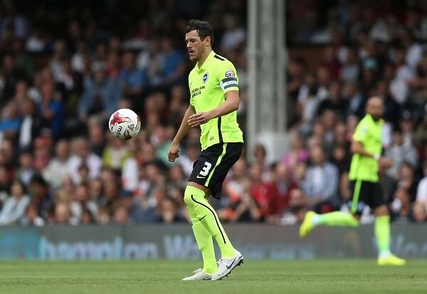 Gordon Greer Leads Brighton and Hove Albion in Sky Bet Championship Clash at Fulham (August 2015)