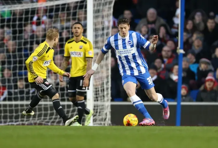 Framed Print : Greg Halford in Action: Brighton & Hove Albion vs. Brentford (17Jan15) Framed Print : Greg Halford in Action: Brighton & Hove Albion vs. Brentford (17Jan15)