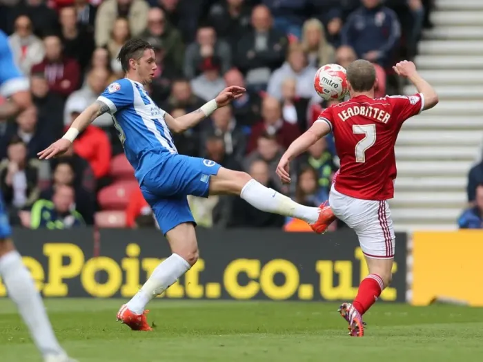 Framed Print : Greg Halford in Action: Middlesbrough vs. Brighton & Hove Albion, Sky Bet Championship, Riverside Stadium, May 2015 Framed Print : Greg Halford in Action: Middlesbrough vs. Brighton & Hove Albion, Sky Bet Championship, Riverside Stadium, May 2015