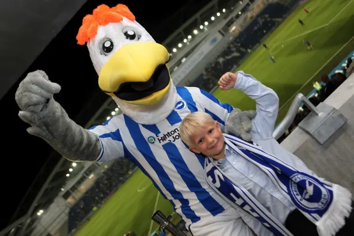 Framed Print : Gully of Brighton and Hove Albion: A Heartwarming Reunion with His Adoring Fans