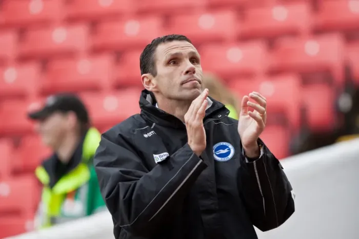 Framed Print : Gus Poyet Appreciates Brighton & Hove Albion Fans Amidst Barnsley's Oakwell Stadium (April 28, 2012) Framed Print : Gus Poyet Appreciates Brighton & Hove Albion Fans Amidst Barnsley's Oakwell Stadium (April 28, 2012)