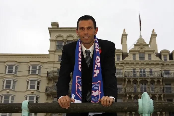Framed Print : Gus Poyet: Brighton and Hove Albion FC's Determined Coach Framed Print : Gus Poyet: Brighton and Hove Albion FC's Determined Coach