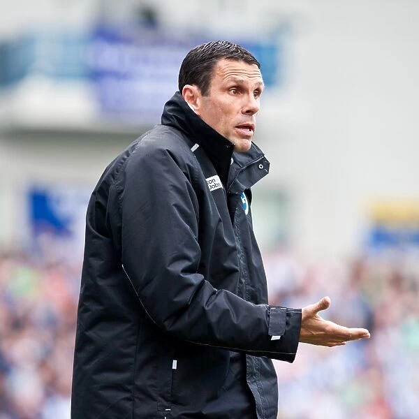 Gus Poyet: Brighton & Hove Albion Manager in Action Against Birmingham City, April 2012