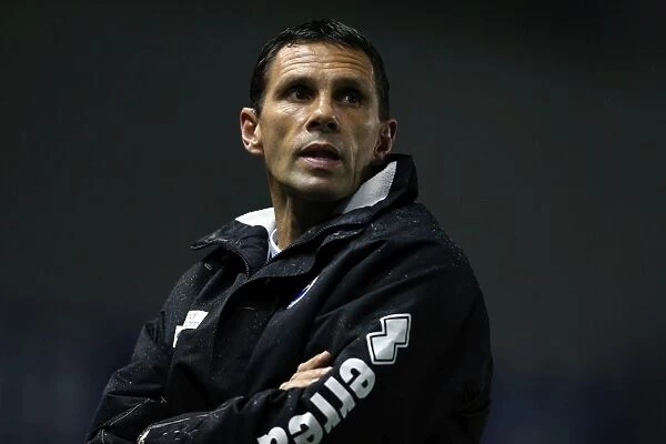 Gus Poyet Guides Brighton & Hove Albion Against Ipswich Town, October 2012
