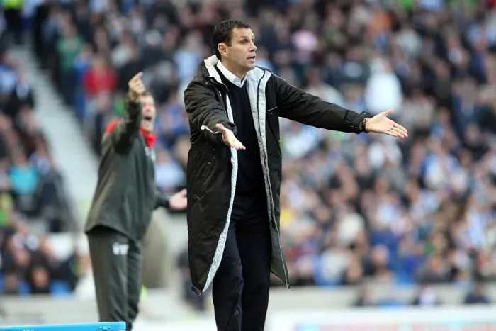 Framed Print : Gus Poyet: The Inspiring Manager of Brighton and Hove Albion FC Framed Print : Gus Poyet: The Inspiring Manager of Brighton and Hove Albion FC