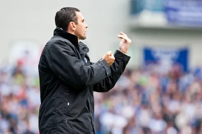 Framed Print : Gus Poyet Leading Brighton & Hove Albion Against Birmingham City, Npower Championship, April 2012 Framed Print : Gus Poyet Leading Brighton & Hove Albion Against Birmingham City, Npower Championship, April 2012