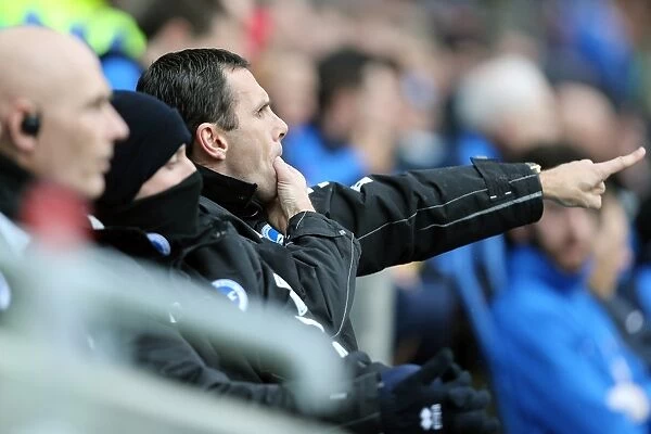 Gus Poyet Leading Brighton & Hove Albion Against Crystal Palace, March 17, 2013