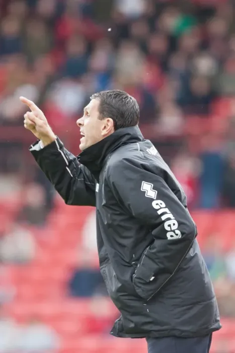 Framed Print : Gus Poyet Leads Brighton & Hove Albion at Barnsley, Npower Championship, 2012 Framed Print : Gus Poyet Leads Brighton & Hove Albion at Barnsley, Npower Championship, 2012