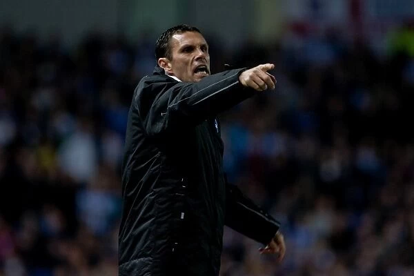 Gus Poyet Leads Brighton & Hove Albion Against Derby County in the NPower Championship, Amex Stadium, March 20, 2012