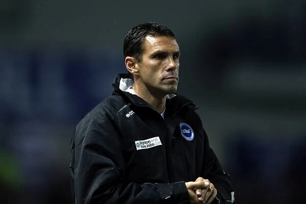 Gus Poyet Leads Brighton & Hove Albion Against Ipswich Town, October 2012