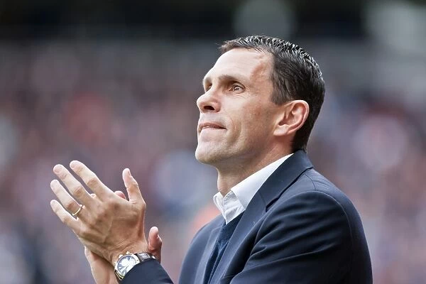 Gus Poyet Leads Brighton & Hove Albion Against West Ham United, Npower Championship, 14th April 2012