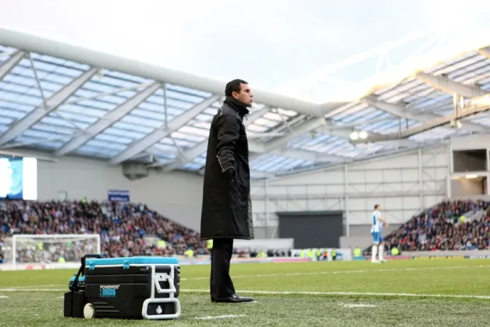 Framed Print : Gus Poyet: Masterminding Brighton and Hove Albion FC's Success Framed Print : Gus Poyet: Masterminding Brighton and Hove Albion FC's Success
