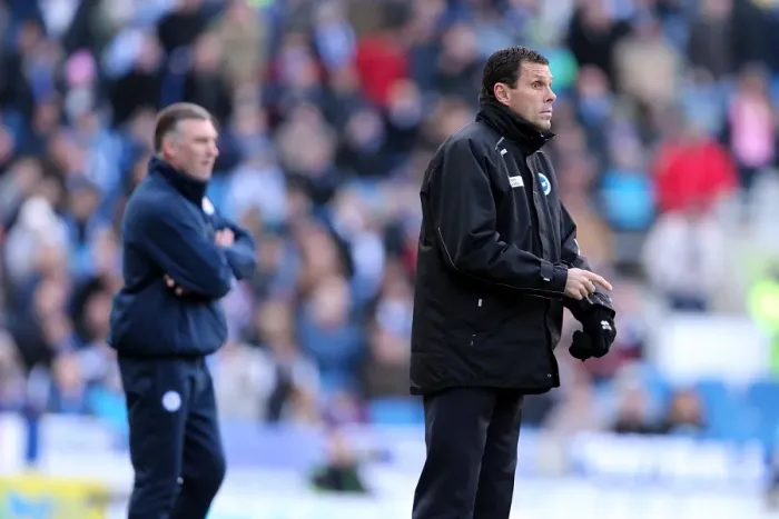 Framed Print : Gus Poyet and Nigel Pearson Face Off: Brighton & Hove Albion vs Leicester City, April 2013 Framed Print : Gus Poyet and Nigel Pearson Face Off: Brighton & Hove Albion vs Leicester City, April 2013