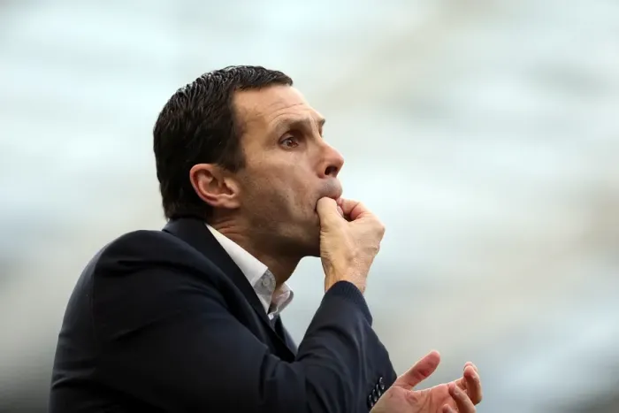 Framed Print : Gus Poyet Whistles in FA Cup Clash: Brighton & Hove Albion vs. Arsenal (January 26, 2013) Framed Print : Gus Poyet Whistles in FA Cup Clash: Brighton & Hove Albion vs. Arsenal (January 26, 2013)