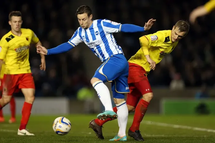 Framed Print : Will Hoskins in Action: Brighton & Hove Albion vs. Watford, Npower Championship, Amex Stadium (December 29, 2012) Framed Print : Will Hoskins in Action: Brighton & Hove Albion vs. Watford, Npower Championship, Amex Stadium (December 29, 2012)