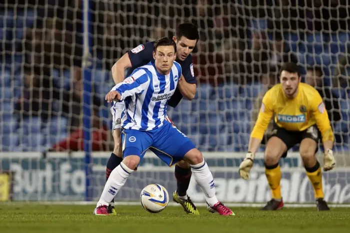 Framed Print : Hoskins Electrifying Performance: Brighton & Hove Albion vs. Blackburn Rovers, Npower Championship Clash at Amex Stadium (February 12, 2013) Framed Print : Hoskins Electrifying Performance: Brighton & Hove Albion vs. Blackburn Rovers, Npower Championship Clash at Amex Stadium (February 12, 2013)