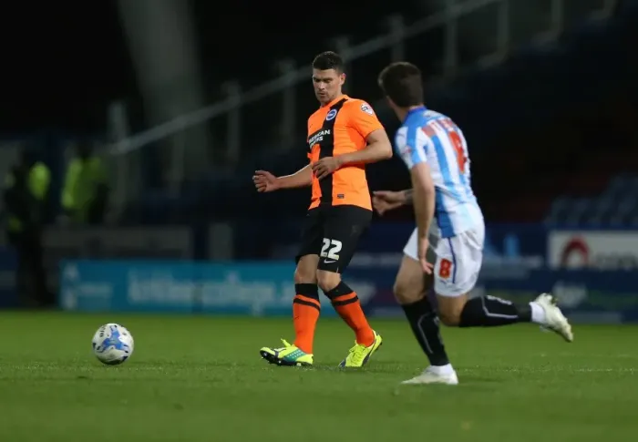 Framed Print : Huddersfield vs Brighton: Danny Holla in Action during the Championship Clash at John Smiths Stadium, October 2014 Framed Print : Huddersfield vs Brighton: Danny Holla in Action during the Championship Clash at John Smiths Stadium, October 2014