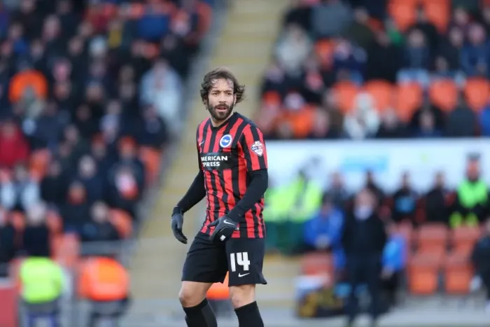 Framed Print : Inigo Calderon in Action: Brighton & Hove Albion vs. Blackpool, Sky Bet Championship (31st January 2015) Framed Print : Inigo Calderon in Action: Brighton & Hove Albion vs. Blackpool, Sky Bet Championship (31st January 2015)
