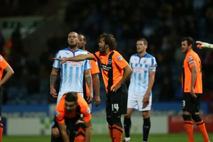Framed Print : Inigo Calderon in Action: Huddersfield vs. Brighton, Sky Bet Championship 2014 Framed Print : Inigo Calderon in Action: Huddersfield vs. Brighton, Sky Bet Championship 2014