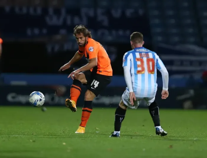 Framed Print : Inigo Calderon in Action: Huddersfield vs. Brighton & Hove Albion, October 2014 Framed Print : Inigo Calderon in Action: Huddersfield vs. Brighton & Hove Albion, October 2014