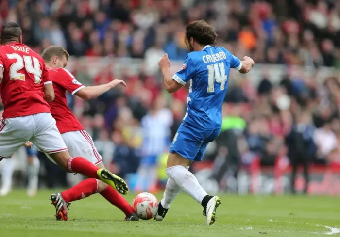 Framed Print : Inigo Calderon in Action: Middlesbrough vs. Brighton & Hove Albion, May 2015 (Sky Bet Championship) Framed Print : Inigo Calderon in Action: Middlesbrough vs. Brighton & Hove Albion, May 2015 (Sky Bet Championship)