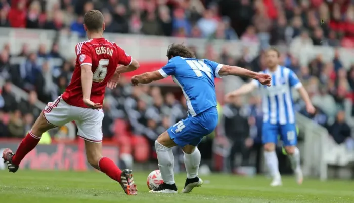 Framed Print : Inigo Calderon in Action: Middlesbrough vs. Brighton & Hove Albion, May 2015 Framed Print : Inigo Calderon in Action: Middlesbrough vs. Brighton & Hove Albion, May 2015