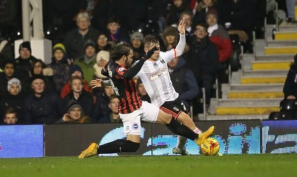 Inigo Calderon: Battle at Craven Cottage - Fulham vs. Brighton & Hove Albion, 2014