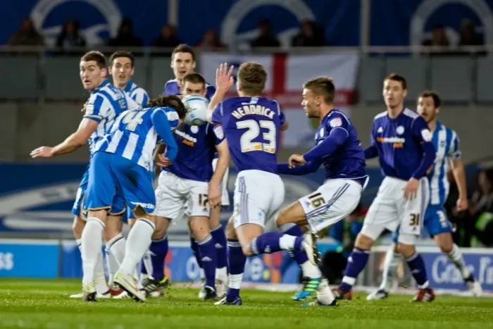 Framed Print : Inigo Calderon Scores the Opener: Brighton & Hove Albion Lead Derby County 1-0 in the 2012 Championship Clash at Amex Stadium Framed Print : Inigo Calderon Scores the Opener: Brighton & Hove Albion Lead Derby County 1-0 in the 2012 Championship Clash at Amex Stadium