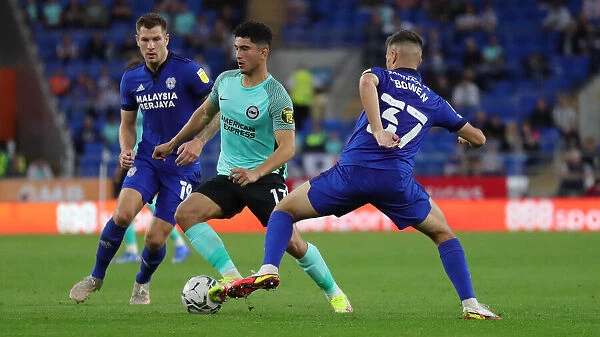 Intense Action: Cardiff City vs Brighton and Hove Albion in Carabao Cup Clash (24th August 2021)