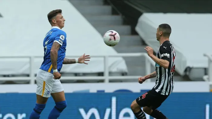 Framed Print : Intense Action: Newcastle United vs. Brighton and Hove Albion at St James Park (2020-21 Premier League) Framed Print : Intense Action: Newcastle United vs. Brighton and Hove Albion at St James Park (2020-21 Premier League)