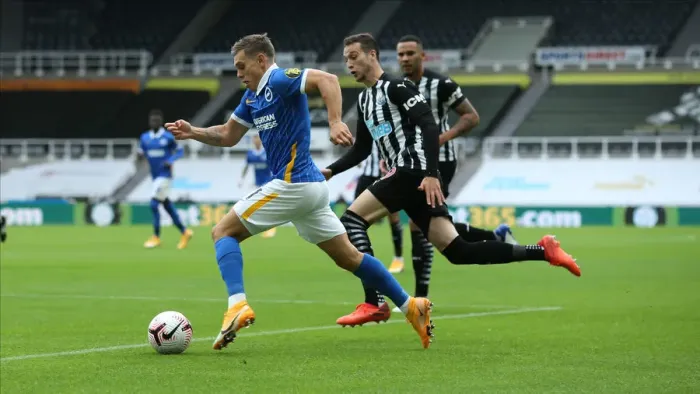Framed Print : Intense Action: Newcastle United vs. Brighton and Hove Albion at St James Park (2020-21 Premier League) Framed Print : Intense Action: Newcastle United vs. Brighton and Hove Albion at St James Park (2020-21 Premier League)