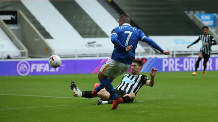 Framed Print : Intense Action: Newcastle United vs. Brighton and Hove Albion at St James Park (2020-21 Premier League) Framed Print : Intense Action: Newcastle United vs. Brighton and Hove Albion at St James Park (2020-21 Premier League)