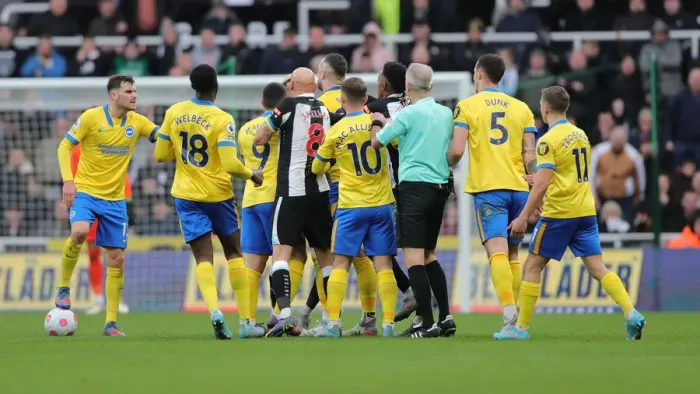 Framed Print : Intense Battle: Brighton and Hove Albion vs. Newcastle United (05MAR22) - Premier League Clash at St James Park Framed Print : Intense Battle: Brighton and Hove Albion vs. Newcastle United (05MAR22) - Premier League Clash at St James Park