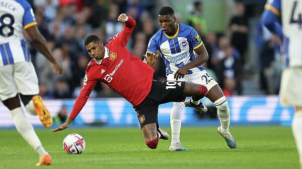 Intense Battle: Brighton and Hove Albion vs Manchester United (04MAY23) - Premier League Showdown at American Express Community Stadium