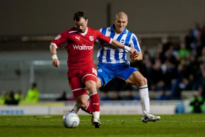 Framed Print : Intense Championship Clash: El-Abd vs. Hunt Tackle, Brighton & Hove Albion vs. Reading, April 2012 Framed Print : Intense Championship Clash: El-Abd vs. Hunt Tackle, Brighton & Hove Albion vs. Reading, April 2012