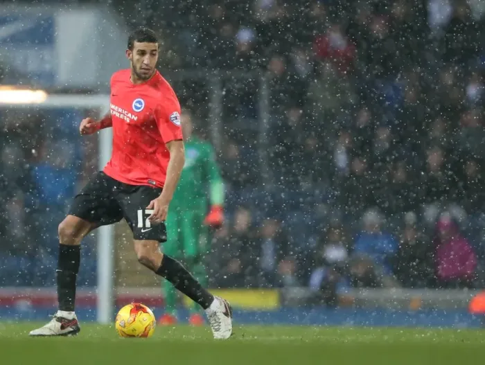 Framed Print : Intense Championship Showdown: Brighton and Hove Albion vs. Blackburn Rovers at Ewood Park (January 16, 2016)