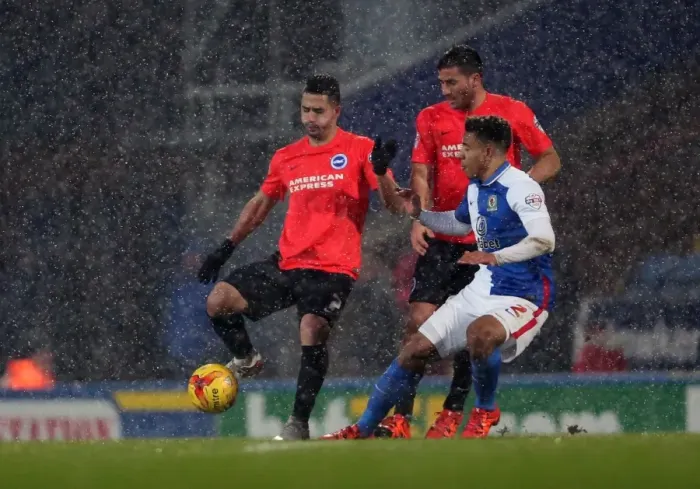Framed Print : Intense Championship Showdown: Brighton and Hove Albion vs. Blackburn Rovers at Ewood Park (16 January 2016) Framed Print : Intense Championship Showdown: Brighton and Hove Albion vs. Blackburn Rovers at Ewood Park (16 January 2016)